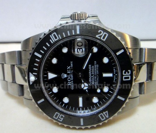 Lady Size Rolex Submariner Watch: Black Ceramic Bezel 36mm